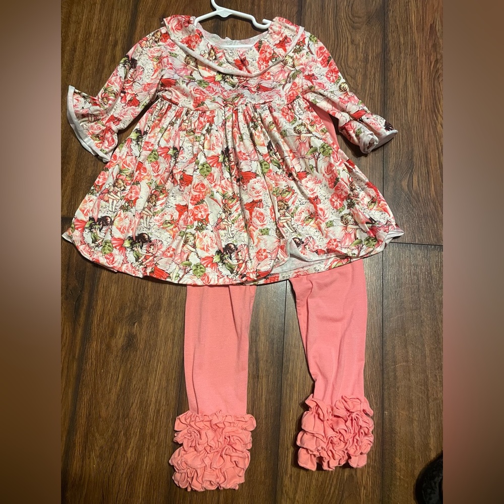 Quarter sleeve boutique matching set, 4t, used once. EUC
